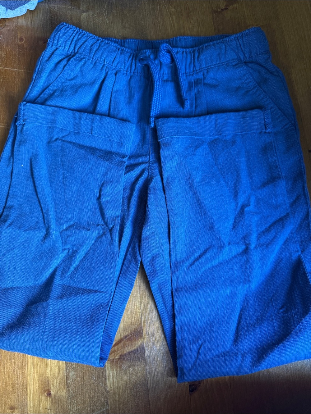 Blue Drawstring pants
